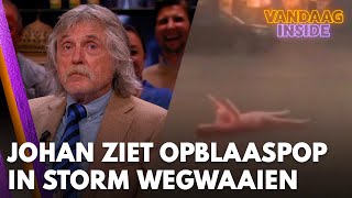 Johan ziet opblaaspop in storm Dan is dit in Grolloo opgenomen want ik ben m kwijt [upl. by Ilsel]