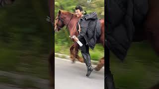 climbed on the horse while running shortsvideo [upl. by Shena]