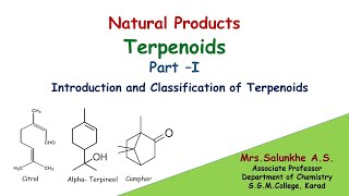 Natural Products Terpenoids Part I  Introduction and Classificationterpenoidschemistrypharmacy [upl. by Andrei]