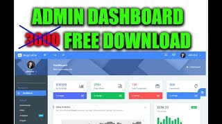 admin dashboard free theme download [upl. by Lirba]