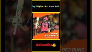 Top 5 Highest Run Scores in IPL in Single season  factsmaavalite ipl2024 highestruns kohli [upl. by Xed]