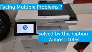 HP Printer Touch Panel Hangs or Offline Shows Solution [upl. by Marentic]