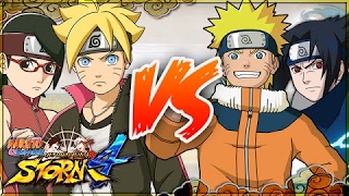 PC NARUTO SHIPPUDEN Ultimate Ninja STORM 4  Boruto amp Sarada VS Pts Naruto amp Sasuke [upl. by Yllus486]