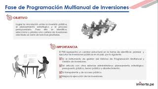 Conferencia Programación multianual de inversiones 20222024 [upl. by Eniamat921]