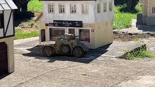 AB 41 armored reconnaissance vehicle in Sigmaringen town [upl. by Elicia420]