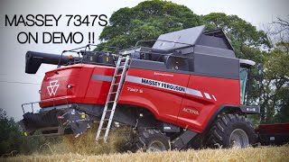 MASSEY FERGUSON 7347S amp NEWHOLLAND CS640 harvest 2024  Kavanaghs [upl. by Elahcim]