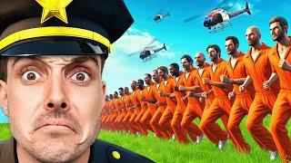 1 Cop vs 100 Escaped Prisoners in GTA [upl. by Tanya]