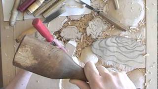 Relief Woodcarving Demonstration Coral Reef by Scott McNeill [upl. by Robinette]