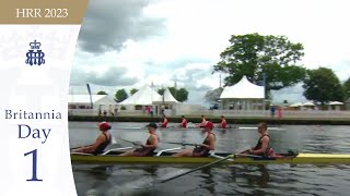 Marlow RC v Thames RC A  Britannia  Henley 2023 Day 1 [upl. by Lanevuj]