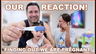 FINDING OUT WE ARE PREGNANT AGAIN 3RD BABY REACTION ❤️  rhazevlogs [upl. by Aluap]