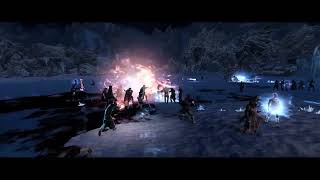 Skyrim SE Battles  The Major Factions vs 6 Ebony Warriors [upl. by Jamima]