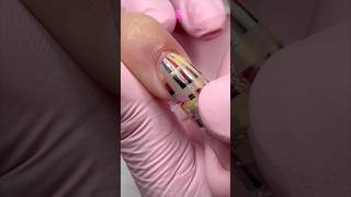 Dual System with Acrylic 💅🏻  Autumn nail designs  by Llysnails nails nailart youtubeshorts [upl. by Anitsirhk]