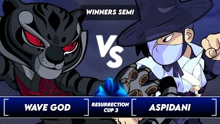 WAVEGOD vs ASPIDANI  Resurrection Cup 2 Winners Semi Finals [upl. by Ashwin]