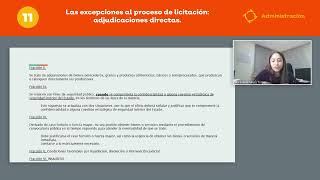 Las excepciones al proceso de licitación adjudicaciones directas [upl. by Ferino41]