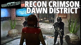 Recon Crimson Dawn District  Infiltrator Contract  Star Wars Outlaws PS5 2K 60FPS [upl. by Enylekcaj]