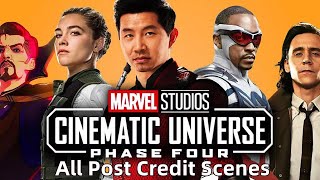 Marvel Phase 4 All Post Credit Scenes [upl. by Sorci]