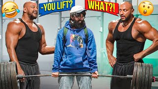 Anatoly Use FAKE WEIGHTS in gym PRANK  ANATOLY pretended to be a Beginner 11 [upl. by Ennaxor]