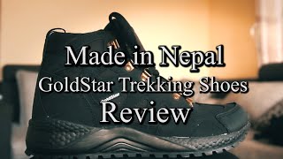 Gold Star Trekking Shoes  Made in Nepal [upl. by Durwood]