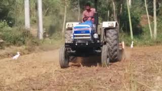 4455 BT powertrac 60 HP tractor kissan ki shaan [upl. by Ettenauq]