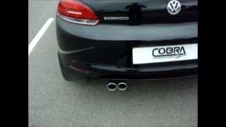 VW Scirocco 20 TDI Performance Exhaust by Cobra Sport Exhausts [upl. by Judon]