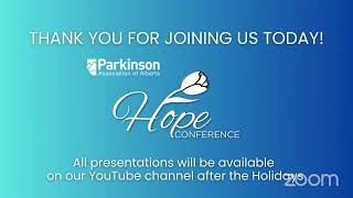 Hope Conference 2024  Parkinson Association of Alberta [upl. by Alleon]