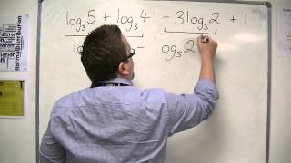 AQA Core 2 305 Using the Laws of Logarithms to Simplify [upl. by Corrinne]