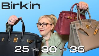 HERMES BIRKIN 25 vs 30 vs 35  Indepth Comparison and Review Which is the best [upl. by Gonta212]