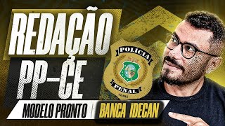 PPCE Modelo pronto de redação  Banca IDECAN [upl. by Carrew]