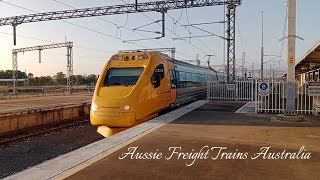 City of Rockhampton tilt train  Rockhampton to Brisbane service  Rockhampton Railway Station [upl. by Anelam]