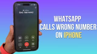 WhatsApp Calls Wrong Number on iPhone Error [upl. by Ledda]