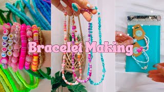 Making bracelets for our bracelet business 💞 [upl. by Derdle]