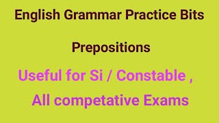 English Grammar Practice Bits  Prepositions English Grammar prepositions [upl. by Pellet]