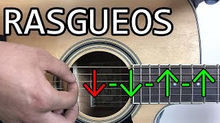 APRENDE RASGUEOS DE GUITARRA LOS MAS FACILES [upl. by Atiuqcaj]