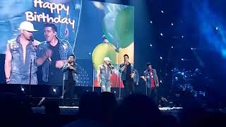 Jonathan Knight singing Happy Birthday 71117 Raleigh NC [upl. by Selhorst]