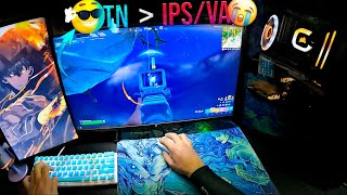 ENGANARAM sua PERCEPÇÃO sobre MONITORES  TN é PIOR que IPSVA 144hz240hz280hz360hz Fortnite [upl. by Eiggam594]