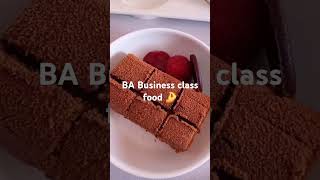 British Airways business class food britishairways travelwithstyle food [upl. by Irat]