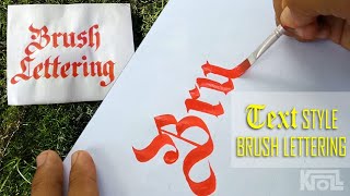 BRUSH LETTERING 7  Brush Lettering [upl. by Annoid]