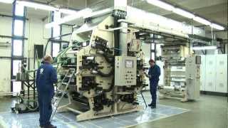 Flexo printing press APS [upl. by Alinna]