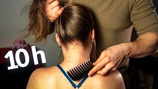 Ultimate 10Hour ASMR Marathon INTENSE Nape Scalp Hair Tingles and Sleep Aid Extravaganza [upl. by Gimpel683]