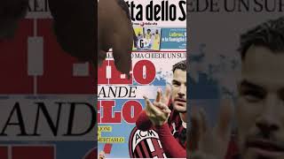 IL GRANDE GELO gazzettadellosport acmilan milan theohernandez capitano soccer seriea [upl. by Ariamat]