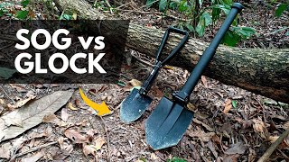 Comparing the SOG and Glock Entrenching Tool  Folding Shovel [upl. by Aled620]