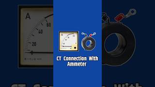 CTCurrent Transformers Connection With Ammeter ytshorts [upl. by Ulah100]