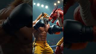 Epic Showdown Dragon vs Tiger in the Boxing Ring 🐉🥊🐯 shorts epicbattle animals animalfusion [upl. by Zanas]