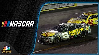 NASCAR Cup Series Highlights The wild finals laps of the Cook Out 400  Motorsports on NBC [upl. by Rie255]