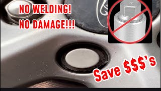 HOW TO REMOVE A FORD LOCKING WHEEL NUT WITH NO KEY THE BEST WAY [upl. by Adaven368]