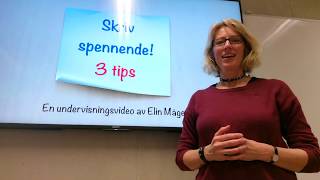 Tips til å skrive spennende [upl. by Alyakcim]