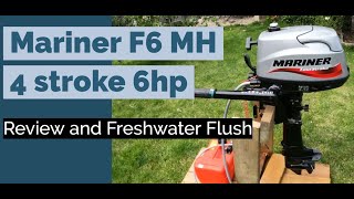 Mariner 4 stroke 6hp  Outboard Review and How to Freshwater Flush  sib fishing uk [upl. by Ahsik876]