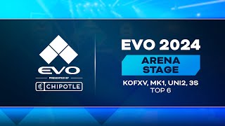 Evo 2024 Presented By Chipotle Day 2 Top 6 KOFXV MK1 UNI2 3S [upl. by Joelle]