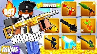 I SPENT 6563489 TO BUY EVERY GUN IN ROBLOX RIVALS [upl. by Eade782]