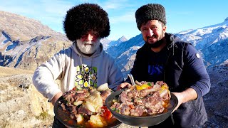 Dinner In DAGESTAN Mountains Caucasian Mountains Village Life [upl. by Fishbein]